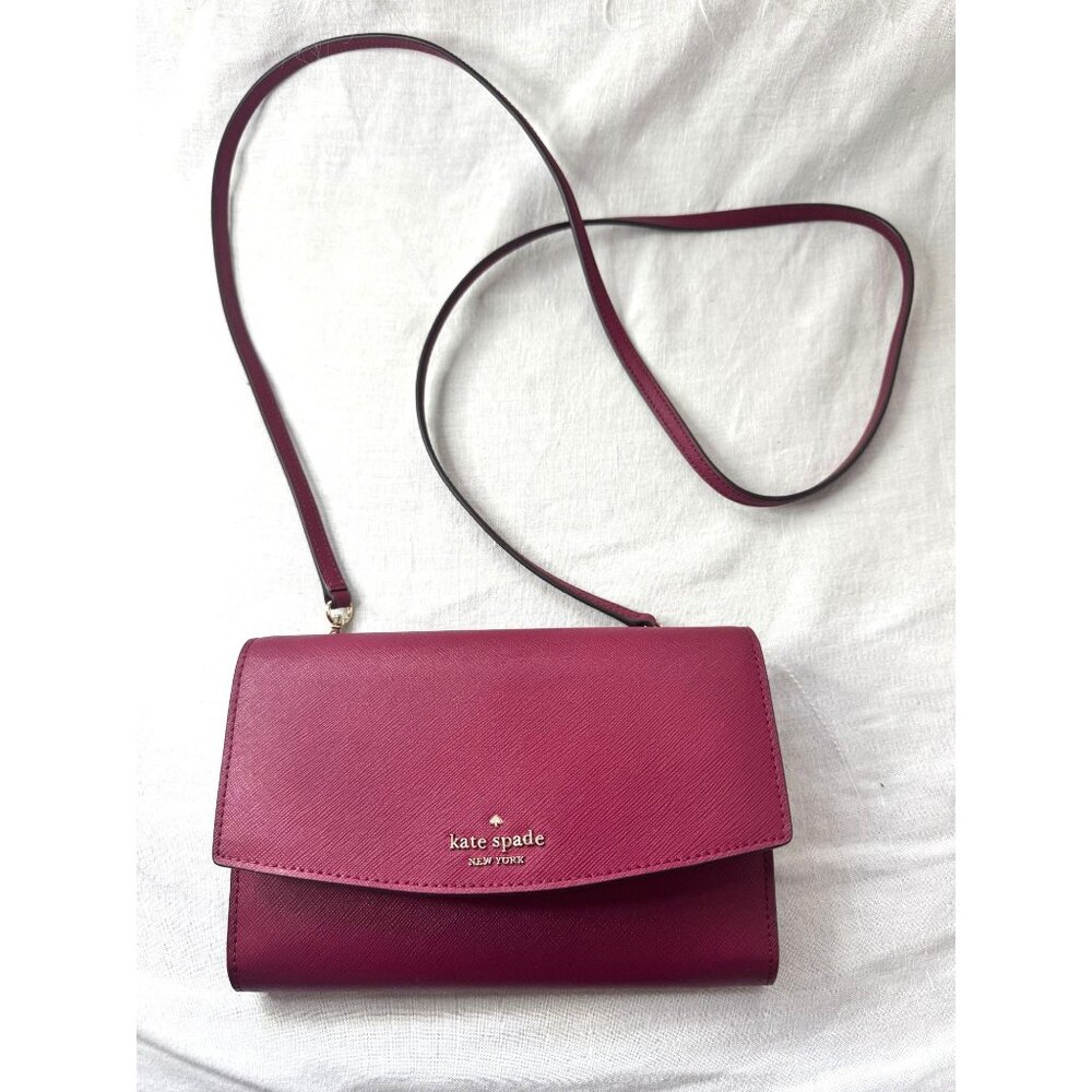 Kate Spade Laurel Way Winni Crossbody Bag Cranberry EUC